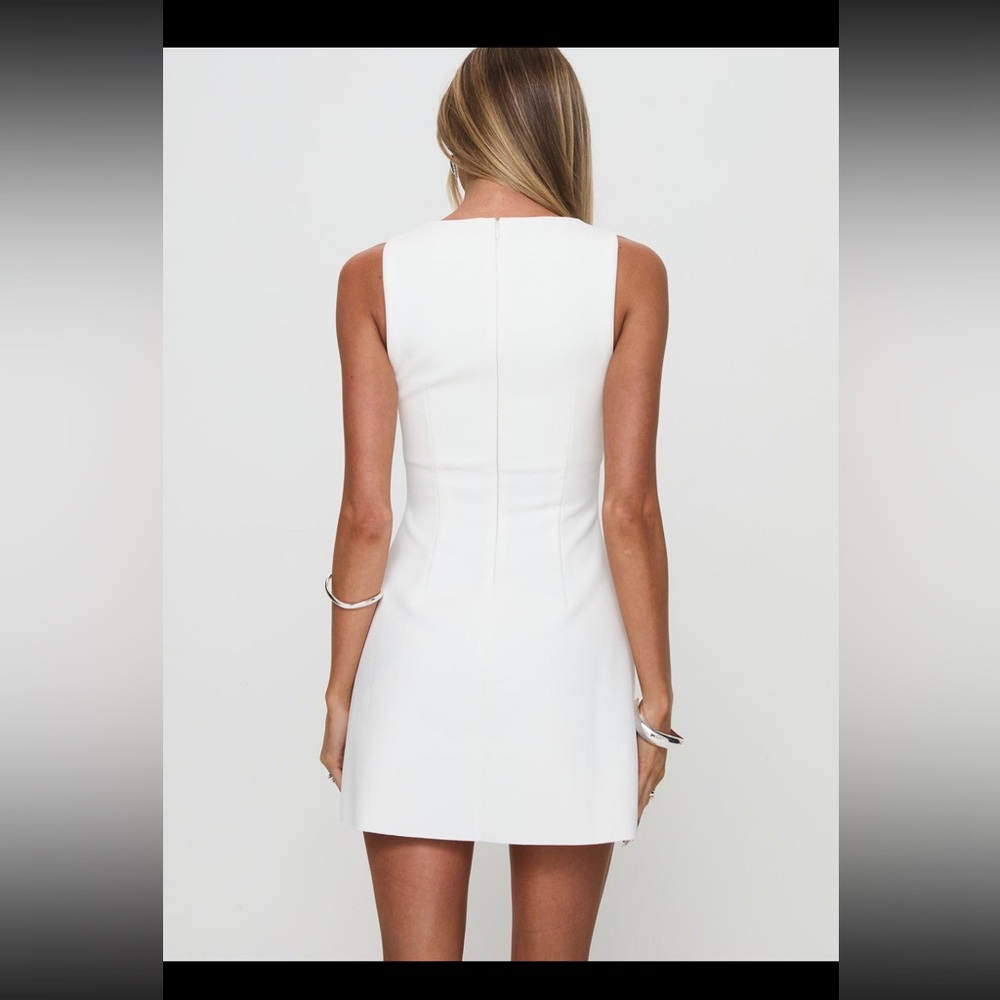 Princess Polly Anse Mini Dress White Size 4 Worn Once - Picture 5 of 11